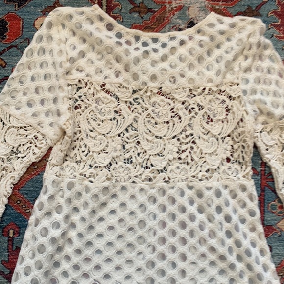 Anthropologie embroidered peasant top blouse boho Small 4 6 Top shirt blouse EUC - Picture 5 of 5